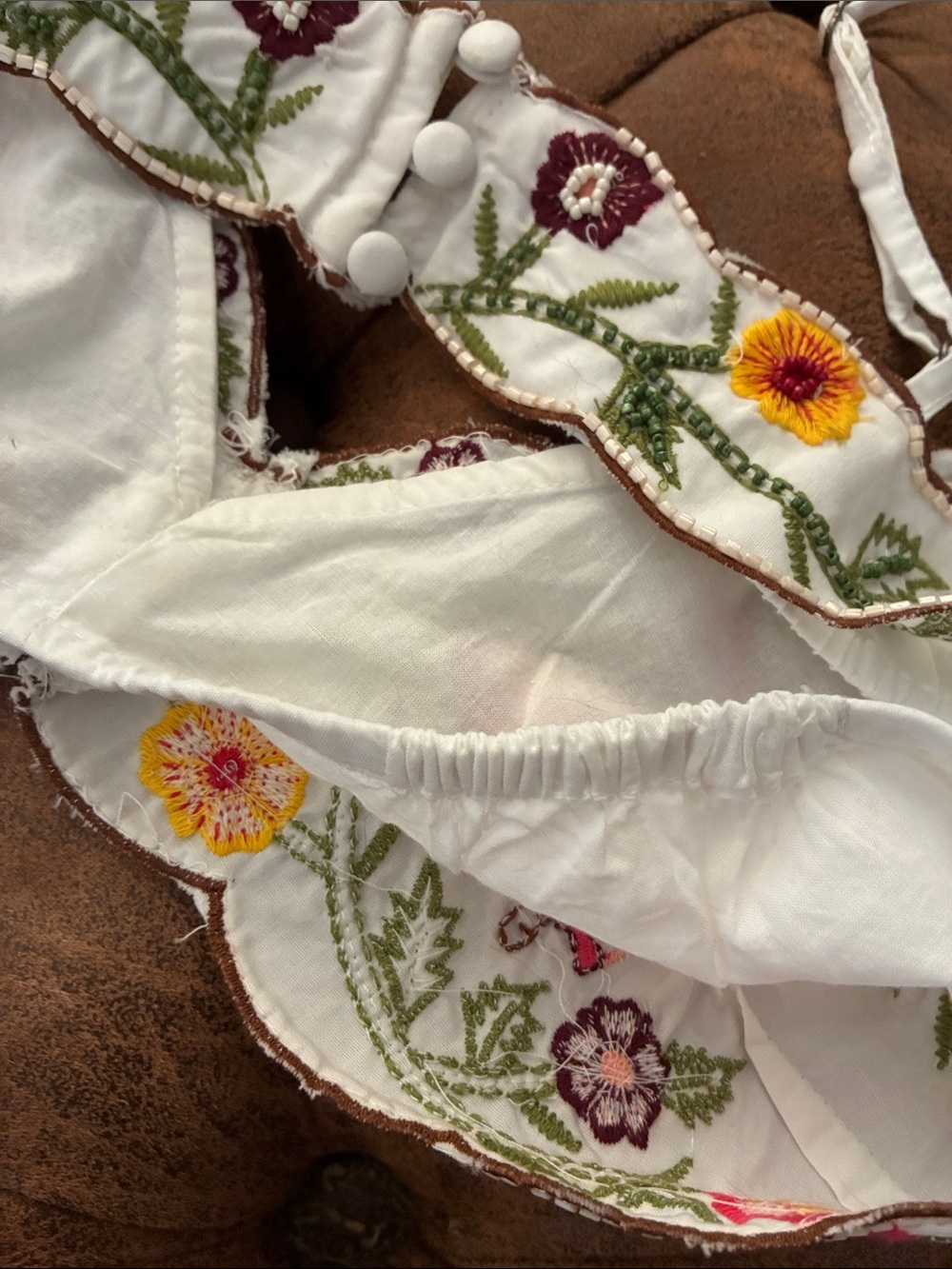 Anthropologie: LyreBird Embroidered Floral Bralette - Picture 7 of 8